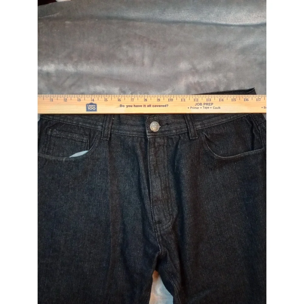 Blac‎ Lacquer Jeans Mens Sz 36 x 28 Black Raw Denim Hip Hop Streetwear Straight